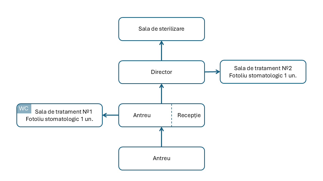 Organigrama cabinetului stomatologic AUR-DENT SRL