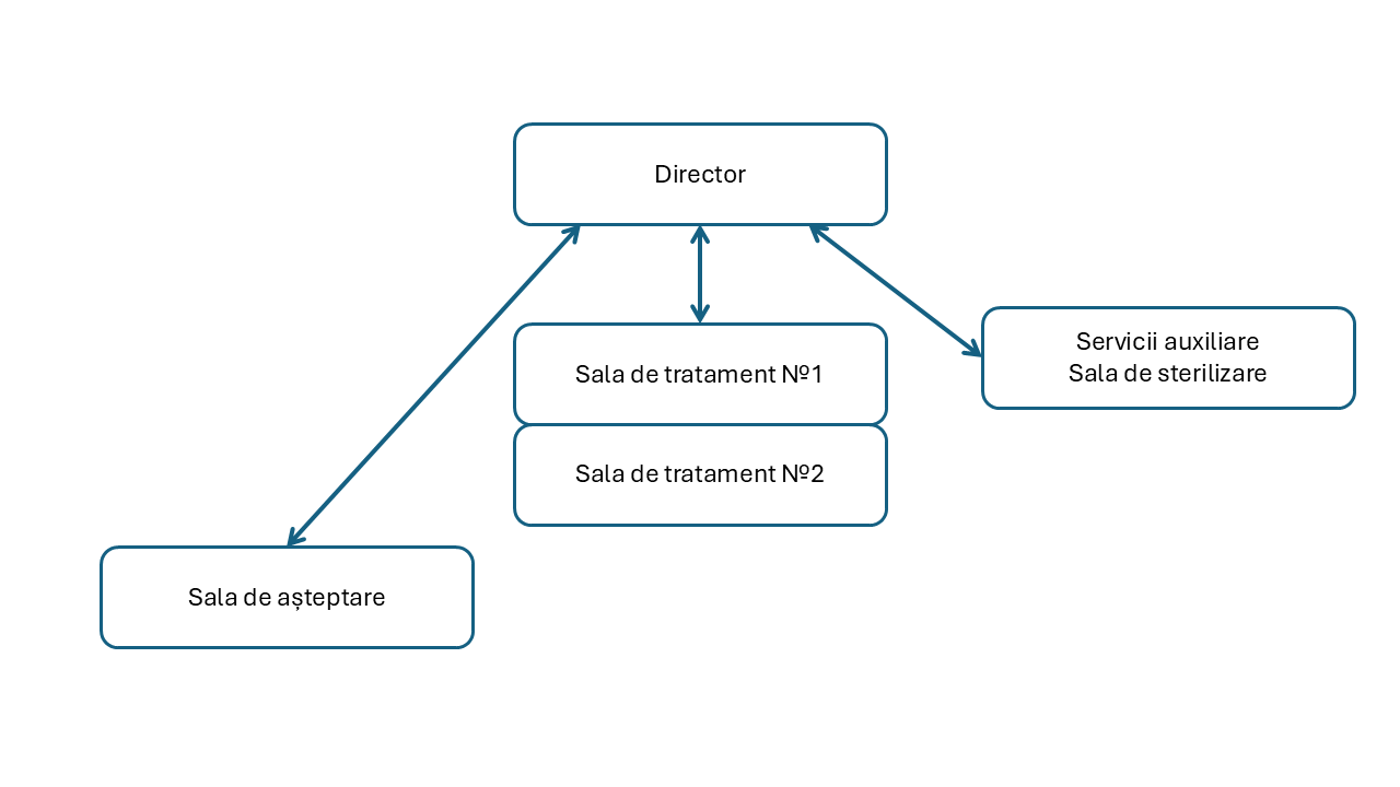 Organigrama cabinetului stomatologic AUR-DENT SRL